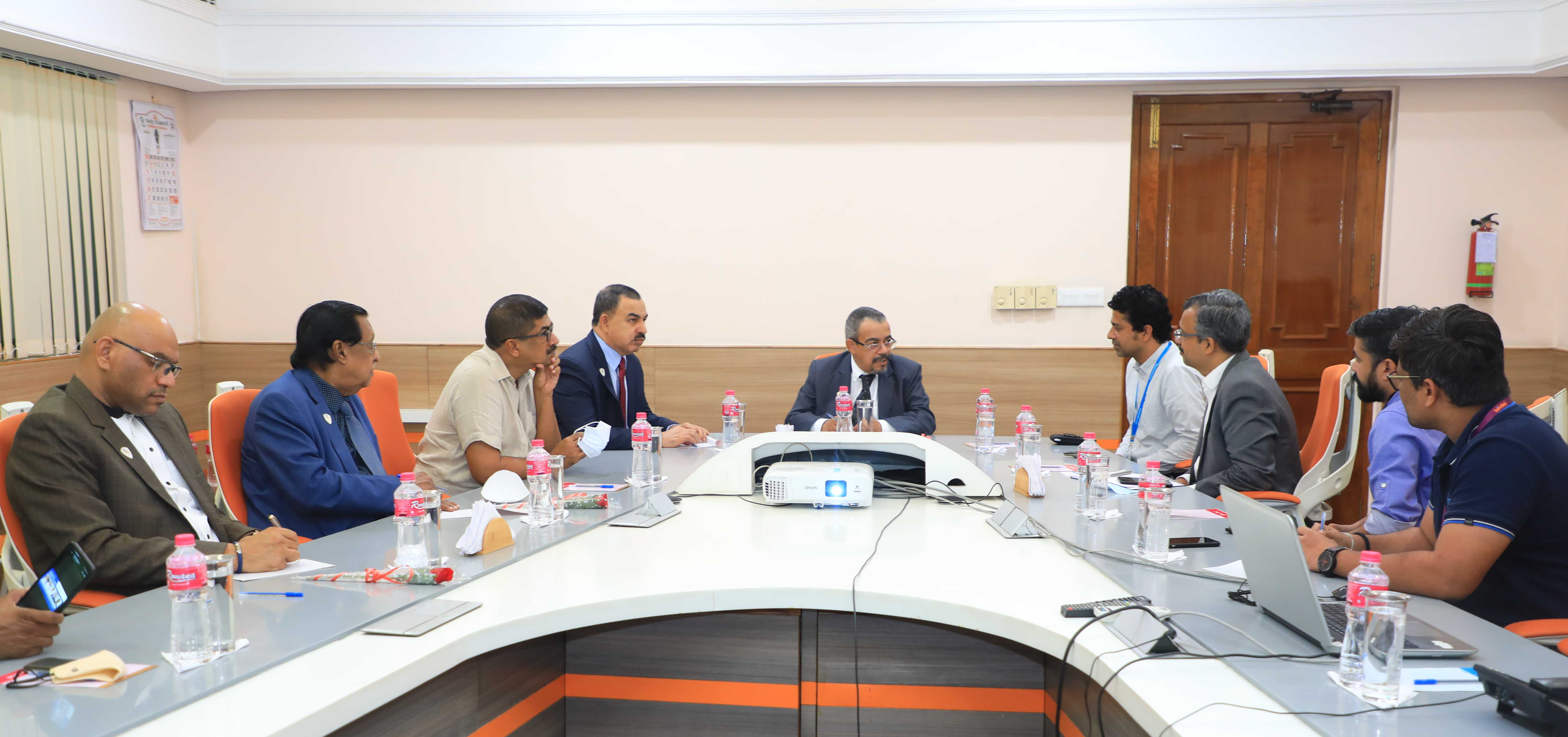 Oman National University team in Technopark, looks at cooperation scope